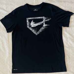 Nike Tee Dri-FIT Black Mens Short Sleeve Large
